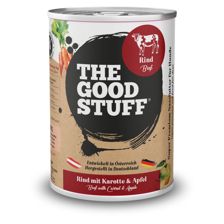 Rind mit Karotte & Apfel