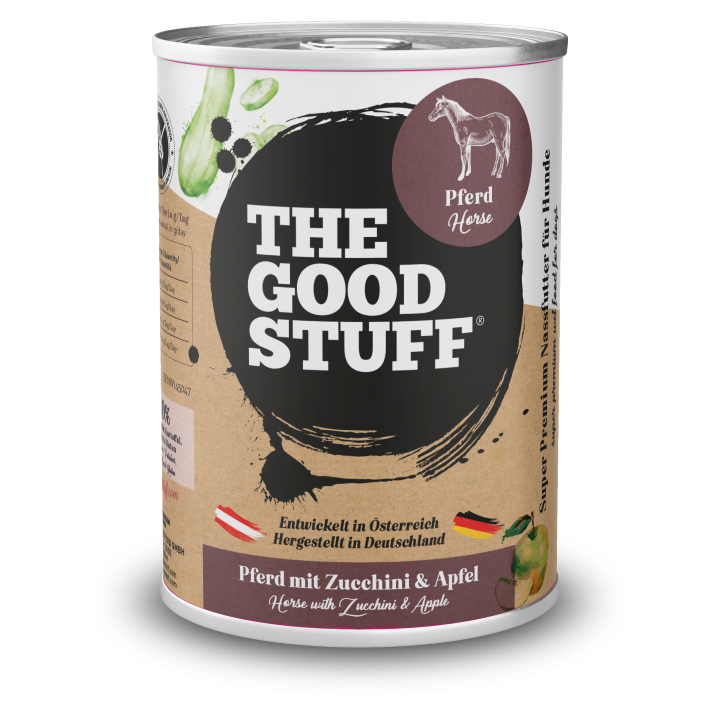 Pferd mit Zucchini & Apfel