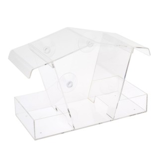 TIAKI Vogelfutterhaus fürs Fenster - L 15 x B 11 x H 23 cm