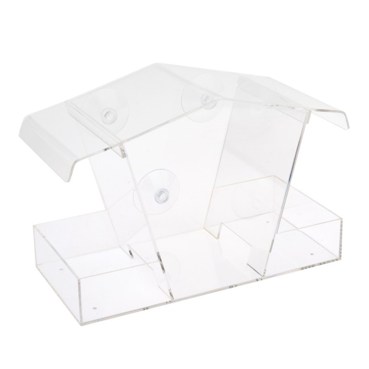 TIAKI Vogelfutterhaus fürs Fenster - L 15 x B 11 x H 23 cm