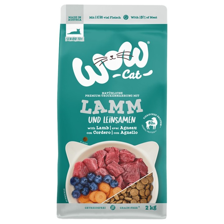 WOW Cat Senior mit Lamm - 2 kg