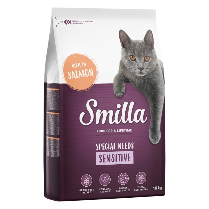 Smilla Adult getreidefreie Rezeptur Sensitive Lachs - 10 kg
