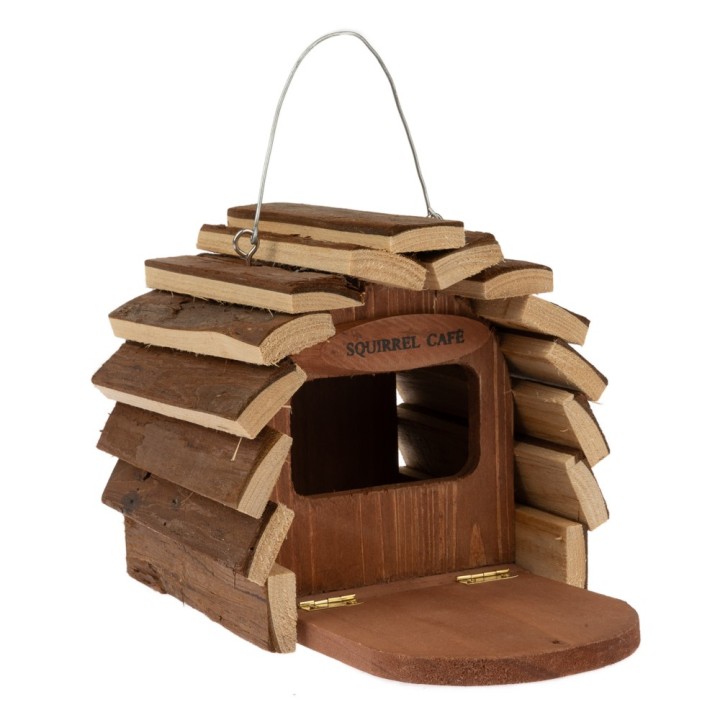 TIAKI Futterhaus für Eichhörnchen - L 25 x B 16 x H 15 cm