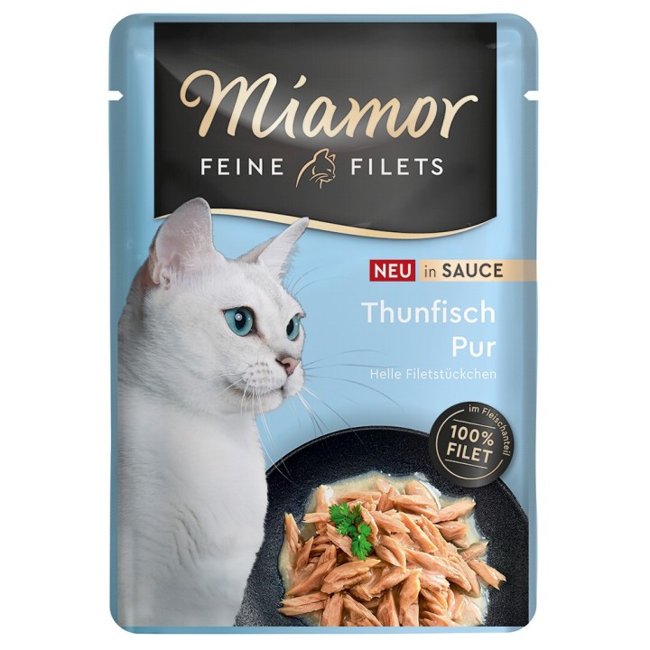 Miamor Feine Filets in Soße 6 x 100 g - Thunfisch Pur