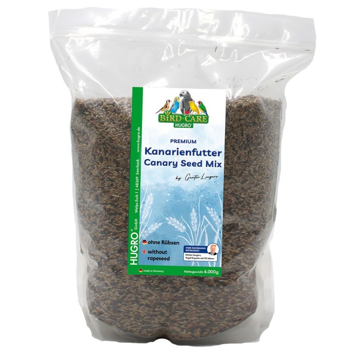 Hugro Kanarienfutter ohne Rübsen - 4 kg