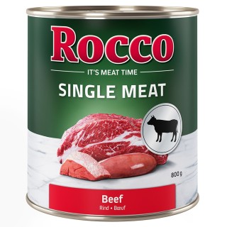 Rocco Single Meat 6 x 400 g / 800 g 6 x 800 g: RInd