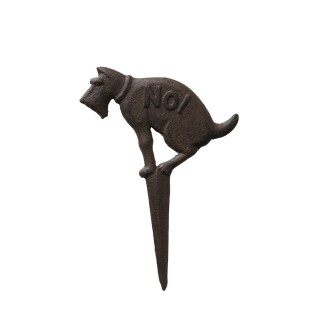 Boltze Gartenstab Doggy "Hier kein Hundeklo" - Schnauzer