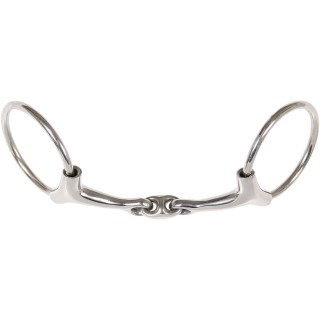 Olivfarbenes Gebiss für Pferde doppelt gebrochen Harry's Horse Concept