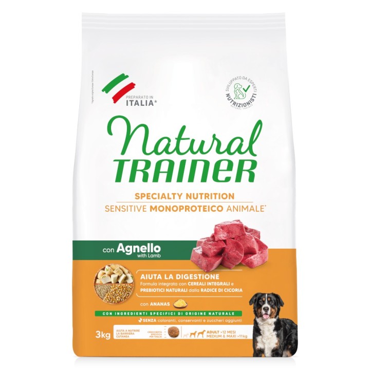 Natural Trainer Sensitive Adult Medium & Maxi mit Lamm - 3 kg