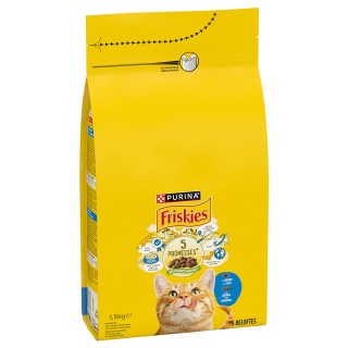 PURINA Friskies Adult Katze mit Lachs und Gemüse - 1,5 kg