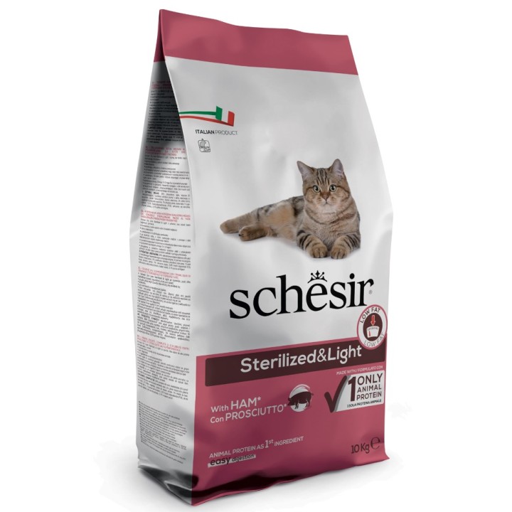 Schesir Sterilized & Light mit Schinken - 10 kg