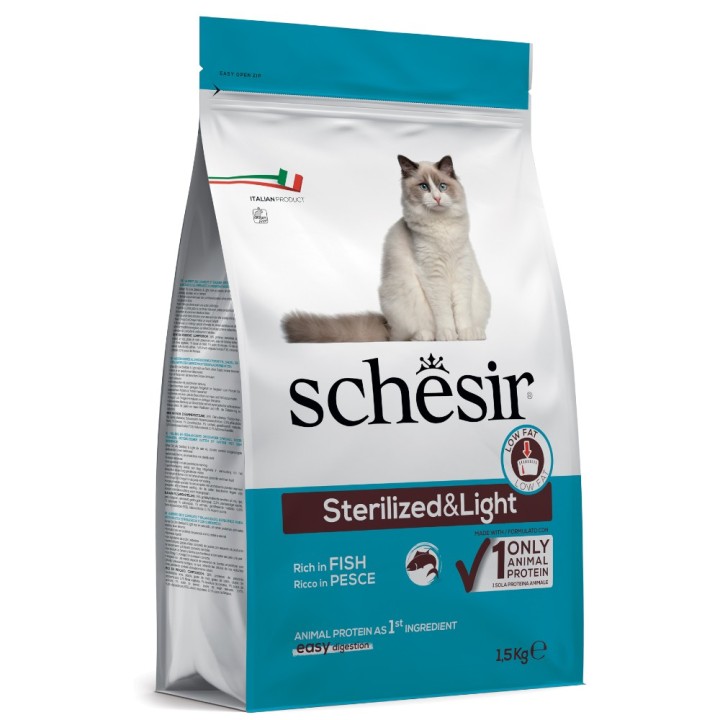 Schesir Sterilized mit Fisch - 1,5 kg