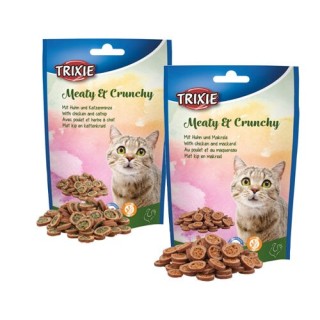 Trixie Fleischig & Knusprig- Huhn & Katzenminze - 50 g