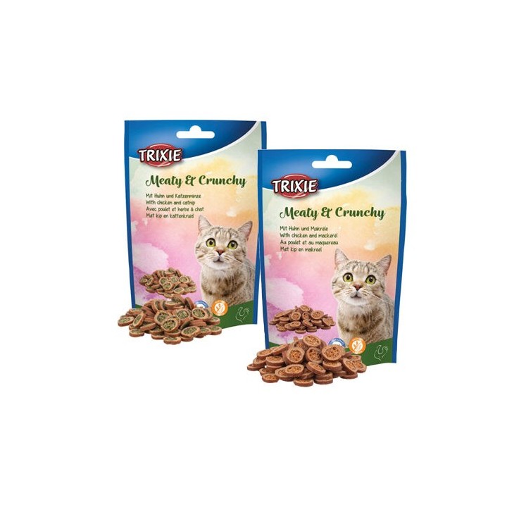 Trixie Fleischig & Knusprig- Huhn & Katzenminze - 50 g