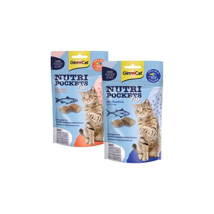 GimCat Nutri Pockets Fisch - Lachs - 60 g