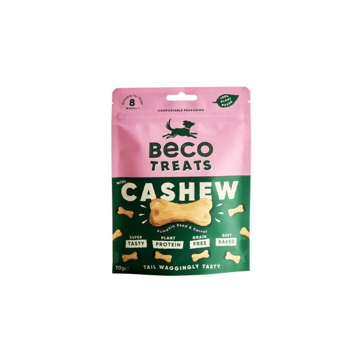 Beco Treats - Cashew mit Kürbis & Karotte - 70 g