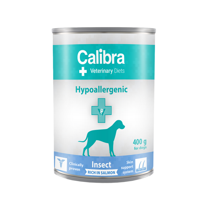 Calibra Dog VD - Hypoallergenic Lachs & Insekten - Nassfutter - 6 x 400 g