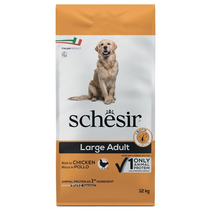 Schesir Dog Large Adult mit Huhn - 12 kg