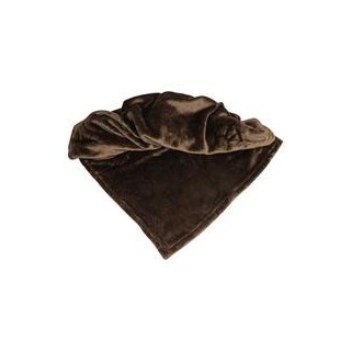 Schecker - Bestickte Mikrofaserdecke Premium [Schokobraun - ohne Bestickung]