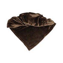 Schecker - Bestickte Mikrofaserdecke Premium [Schokobraun - ohne Bestickung]