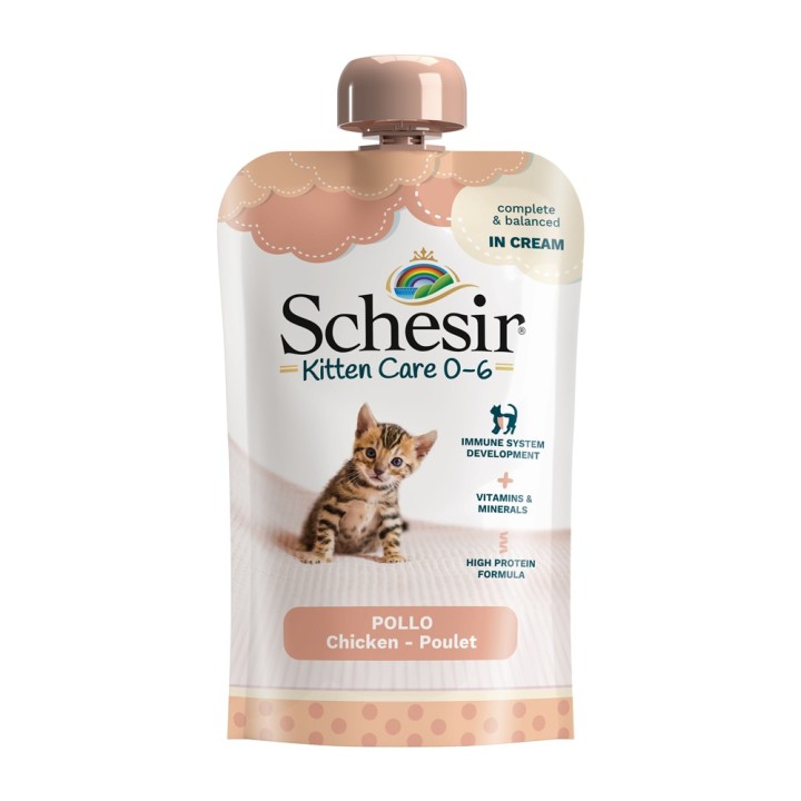 Schesir Kitten in Cream 10 x 150 g - Huhn
