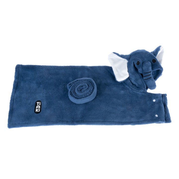 TIAKI Hundebademantel Elefant - ca. 40 cm Rückenlänge