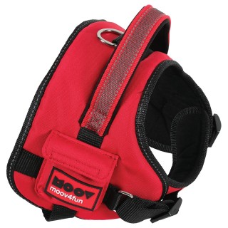 Zolux Moov Comfort Verstellbares Hundegeschirr, rot - Größe S: 50 - 66 cm Brustumfang