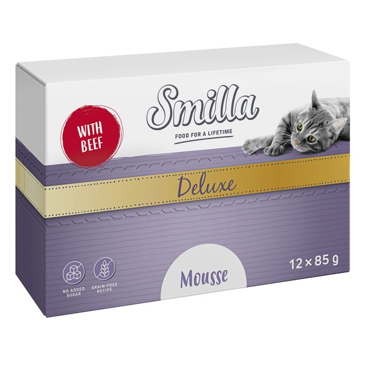 Smilla Deluxe Mousse 12 x 85 g - mit Rind und Thymian