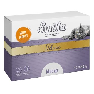 Smilla Deluxe Mousse 12 x 85 g - mit Pute und Basilikum