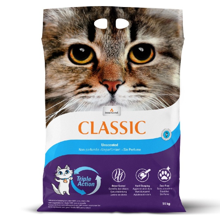 Intersand Classic Katzenstreu Parfümfrei - 14 kg