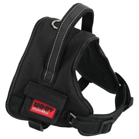 Zolux Moov Verstellbares Hundegeschirr, schwarz - Größe XL: 76 - 96 cm Brustumfang