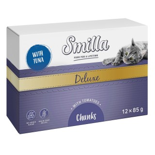 Smilla Deluxe Häppchen 12 x 85 g - Thunfisch und Tomaten