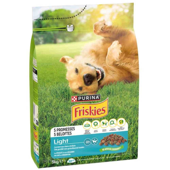 Purina FRISKIES Light Hund Sterilized mit Huhn und Gemüse - 3 kg