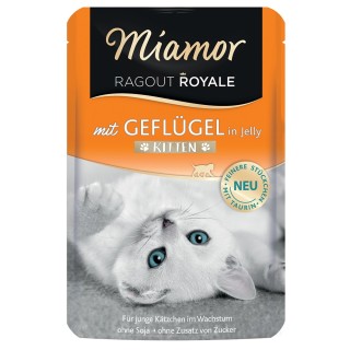 Sparpaket Miamor Ragout Royale Jelly Kitten 22 x 100 g - Geflügel