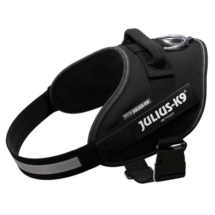 JULIUS-K9 IDC®-Powergeschirr - schwarz - Größe M: Brustumfang 58 - 76 cm