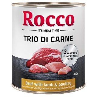 Rocco Classic Trio di Carne - 6 x 400 / 800 g 6 x 800 g: Rind, Lamm & Geflügel