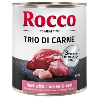 Rocco Classic Trio di Carne - 6 x 400 / 800 g 6 x 800 g: Rind, Huhn & Kalb