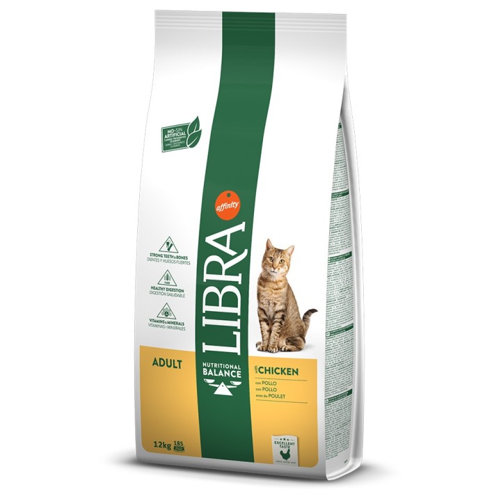 Libra Cat Adult Huhn - Sparpaket: 2 x 12 kg