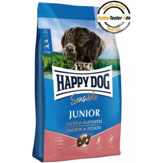 Happy Dog Trockenfutter Sensible Junior Huhn, Lachs und Kartoffel - 1 kg