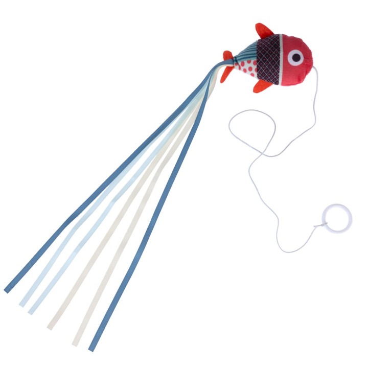 TIAKI Katzenangel Fisch mit Fingerring - 1 Stück