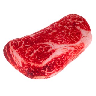 TIAKI Hundespielzeug Steak - L 16 x B 10 x H 6 cm
