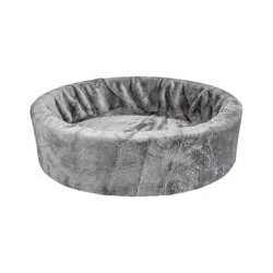 Teddy-Schaumstoffbett, Farbe: Grau [60cm]