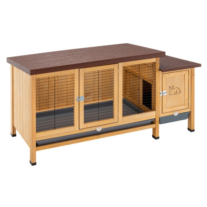 Ferplast Kaninchenstall Ranch XXL - L 153 x B 68 x H 79 cm (2 Pakete)