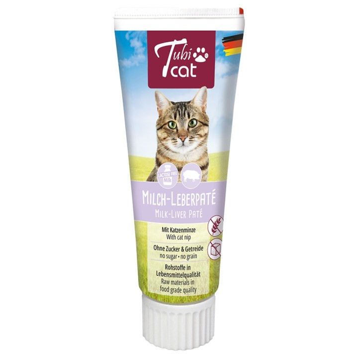 Tubicat Milch-Leberpaté mit Katzenminze - Sparpaket: 6 x 75 g