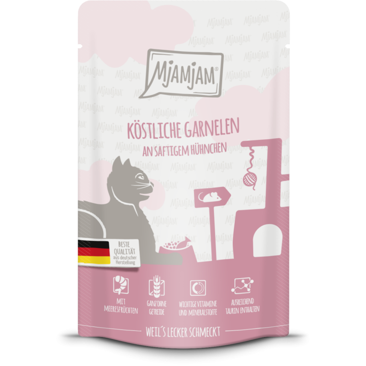 Mjamjam Garnelen und Hühnchen Portionsbeutel - 125 g