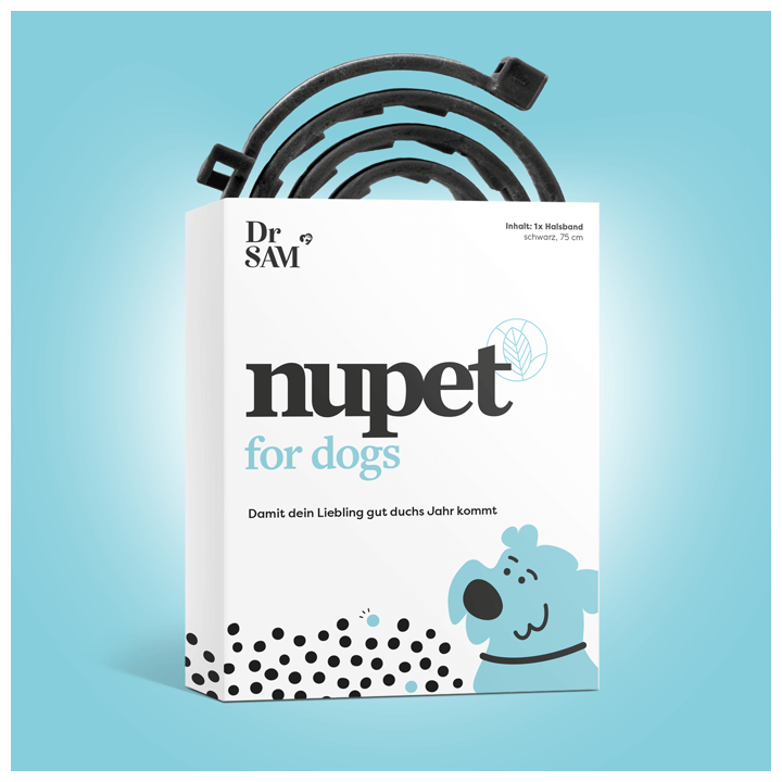 Dr. SAM nupet Halsband für Hunde - Mit Geraniol für eine zuverlässige und sichere Barriere - Von Tierärzten entwickelt