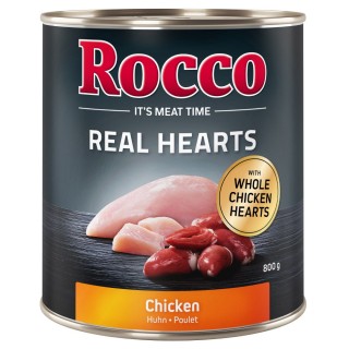 Rocco Real Hearts 6 x 400 g / 800 g - 6 x 800 g: Huhn