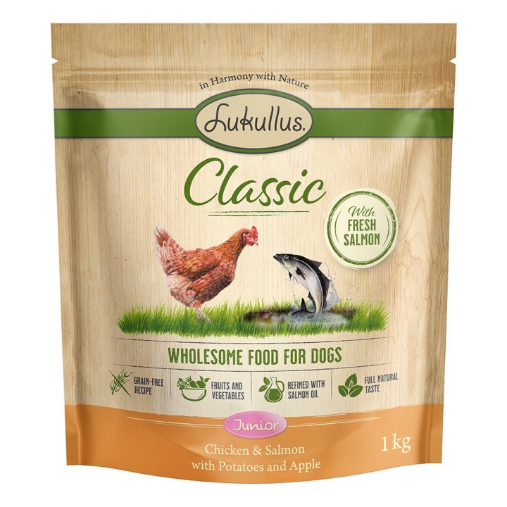 Lukullus Classic Junior Huhn & Lachs (getreidefrei) - 1 kg