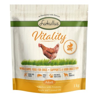 Lukullus Vitality Unterstützung der Verdauung: Huhn (getreidefrei) - 1 kg