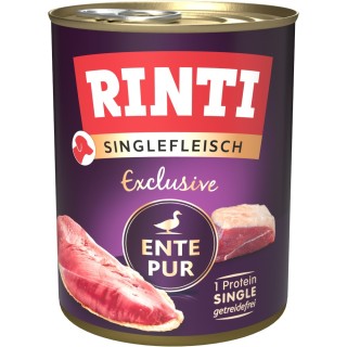 Sparpaket RINTI Singlefleisch 12 x 800 g - Exclusive Ente pur